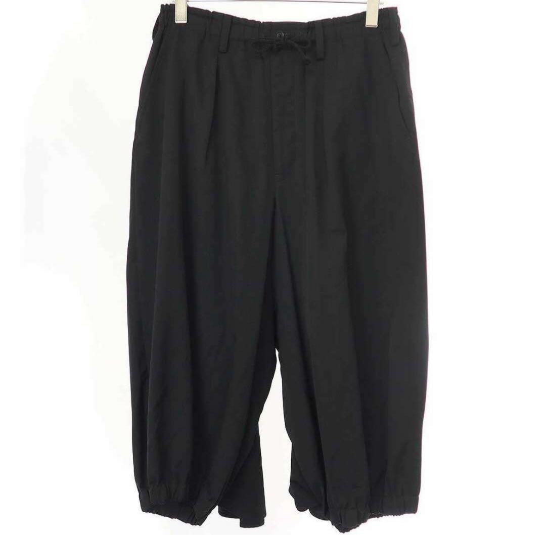 19SS ウールギャバ100% ヨウジヤマモト オム カラスパンツ