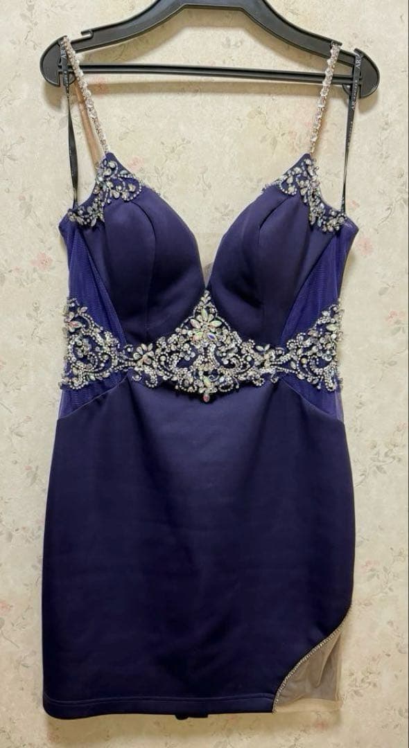 AngelR 紫ドレス キャバドレス Mサイズ ミニドレス　エンジェルアール