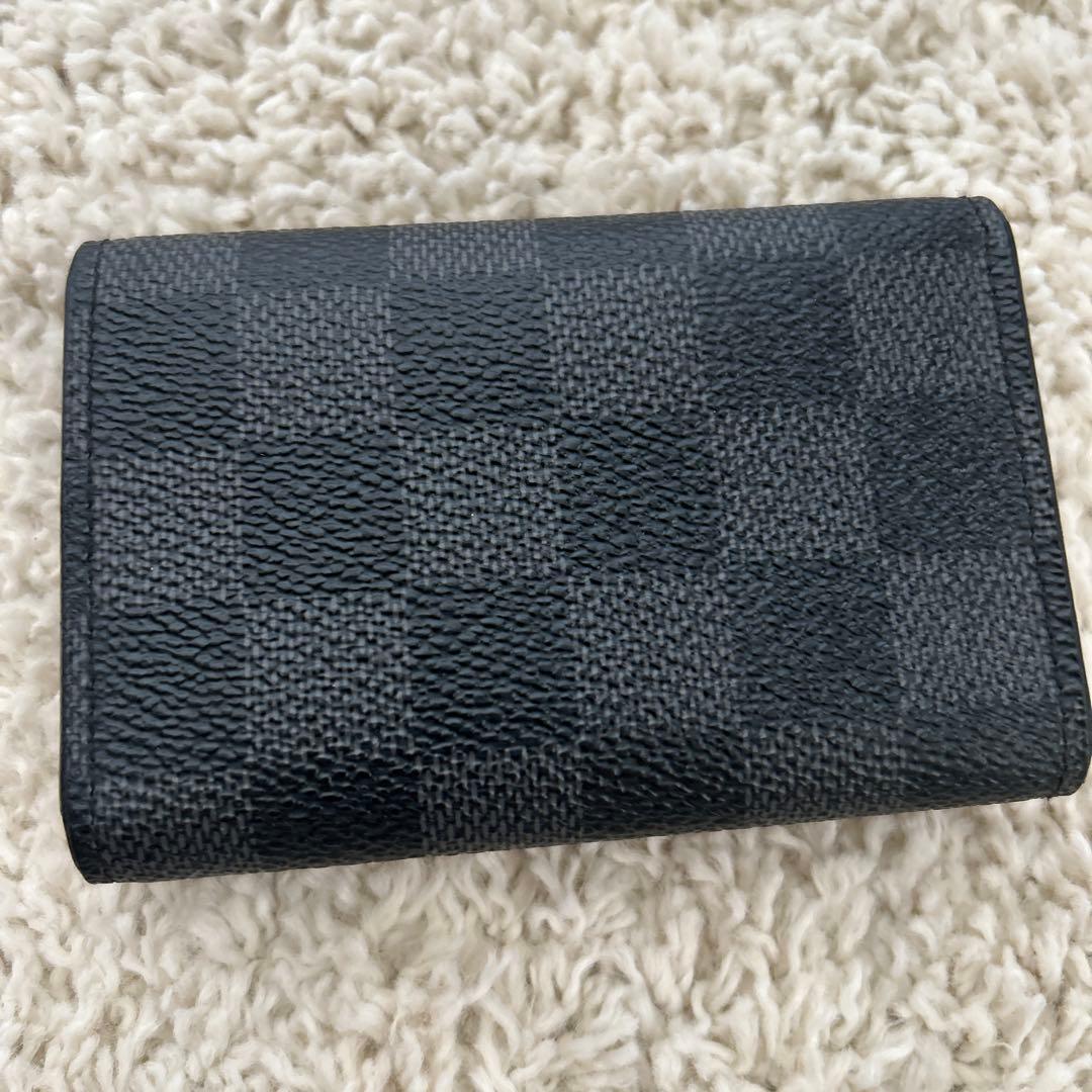 【美品】ルイヴィトン ダミエ グラフィット ミュルティクレ6 キーケース