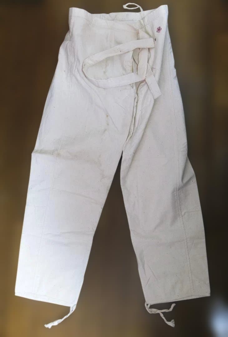 旧日本海軍「作業衣（ズボン）偕行社　３本」未使用品