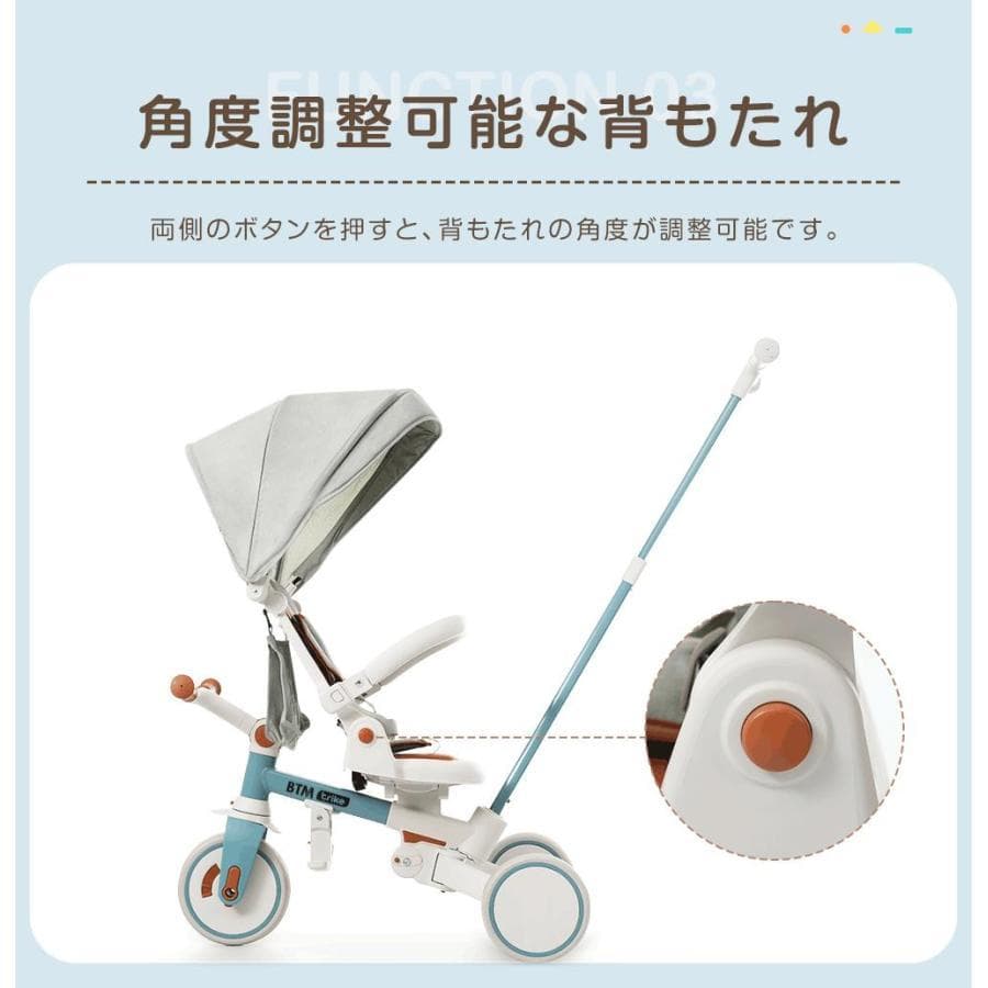 新品子供用三輪車 7in1 完全折りたたみ 三輪車のりもの1548-140