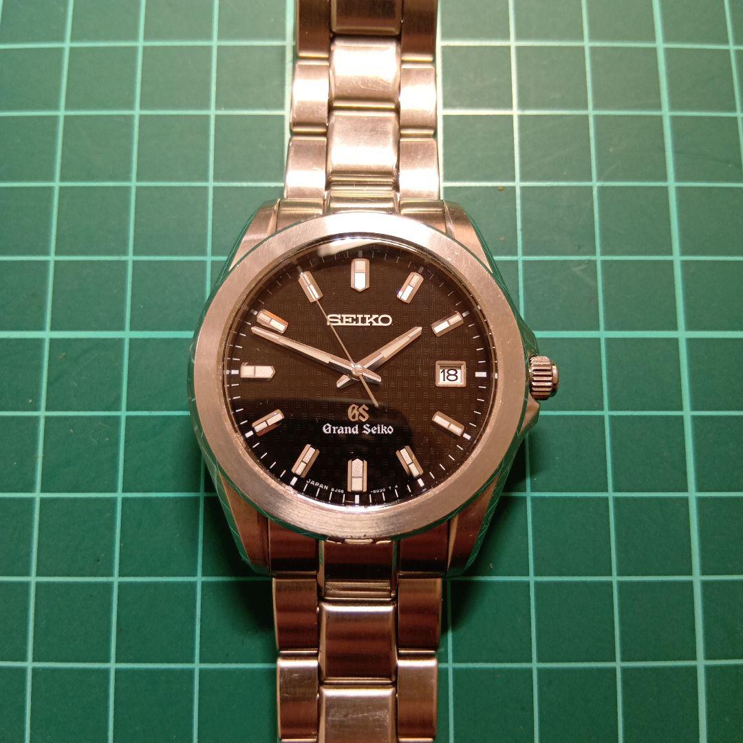 SEIKO Grand Seiko ブラック 腕時計(裏蓋確認)