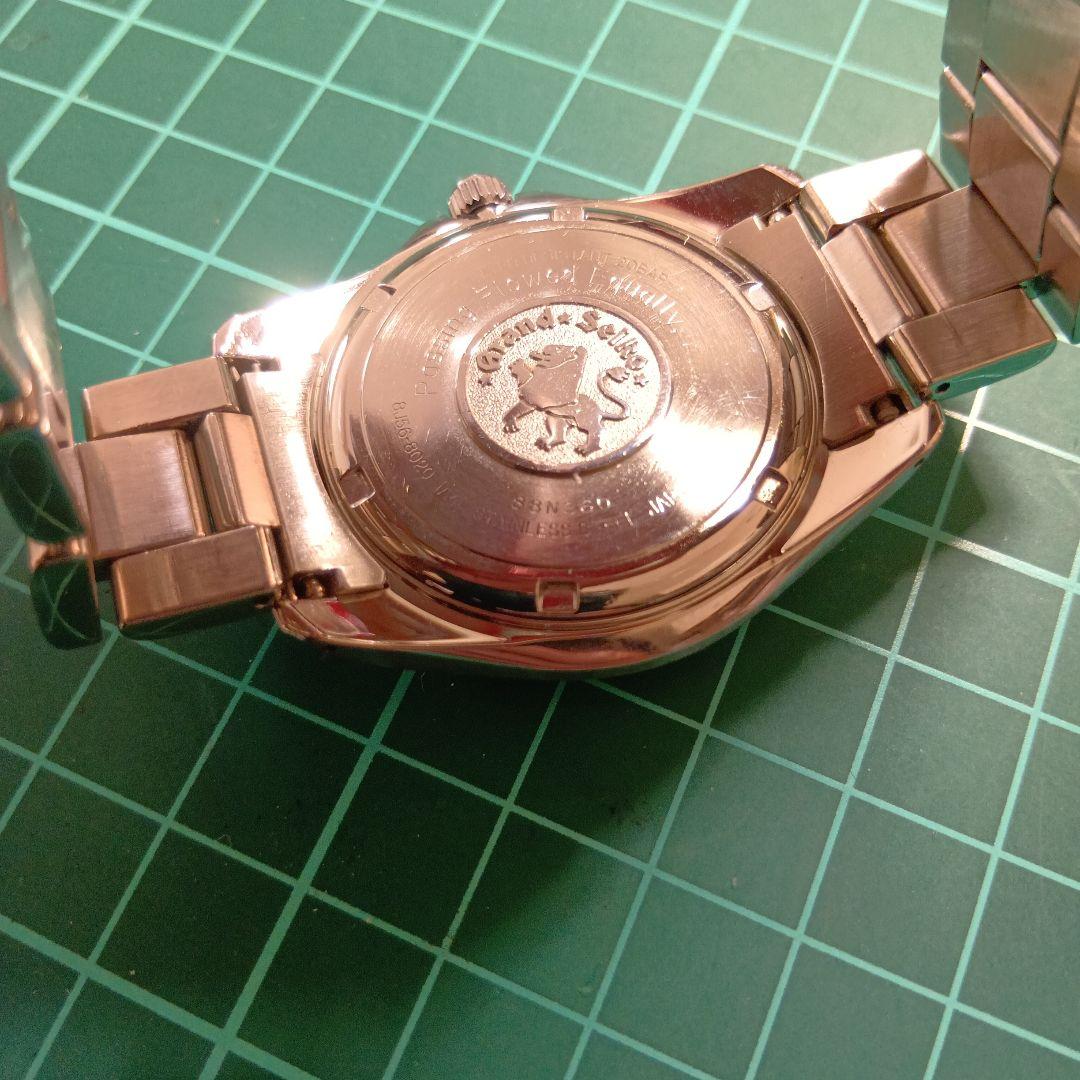 SEIKO Grand Seiko ブラック 腕時計(裏蓋確認)