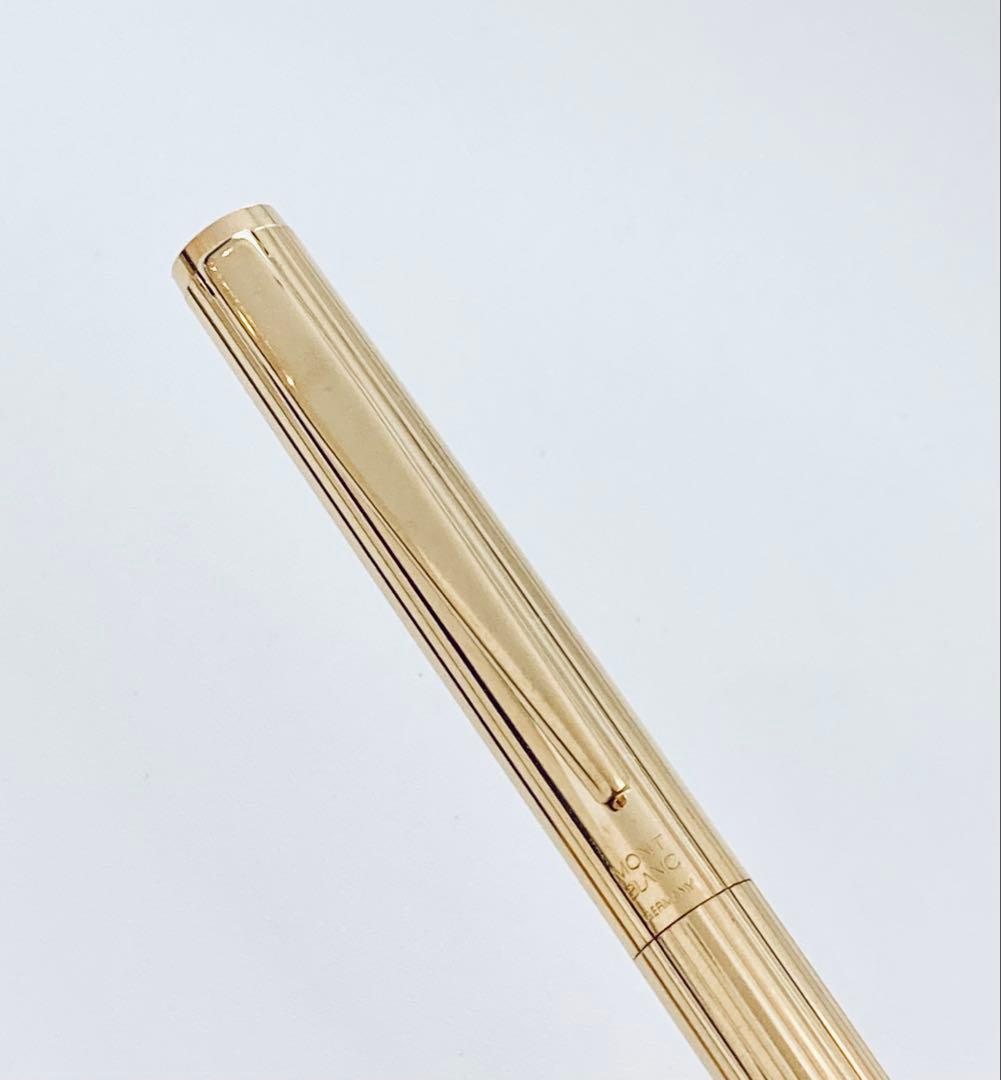 ペン先14金◆モンブラン 高級万年筆 ノブレスゴールドMONTBLANC 金張り