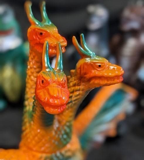 ゴジラ＆ガイガン＆キングギドラ＆アンギラス他（ブルマァク復刻）６体セット＋２