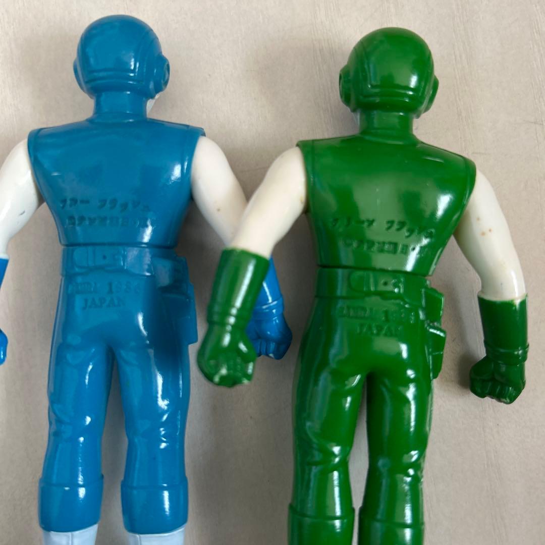 昭和レトロ　超貴重　超新星フラッシュマン　ソフビ5体セット