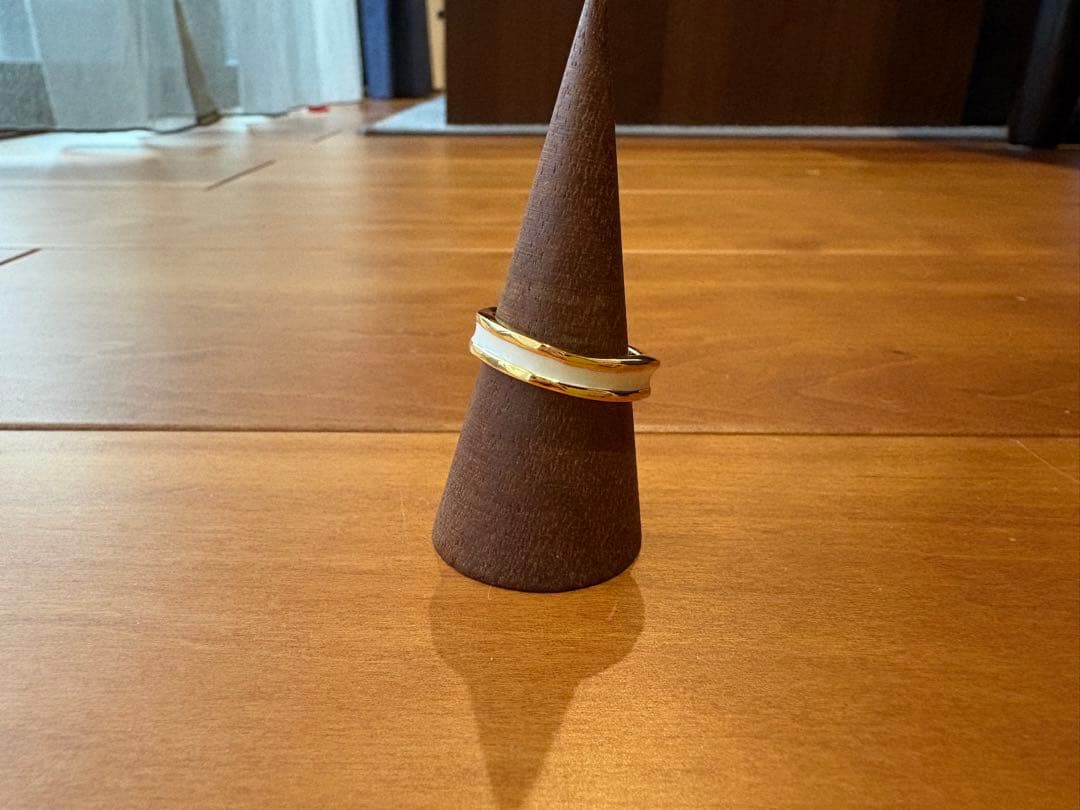 chieko＋★リング★17号　goldbonbon white slim