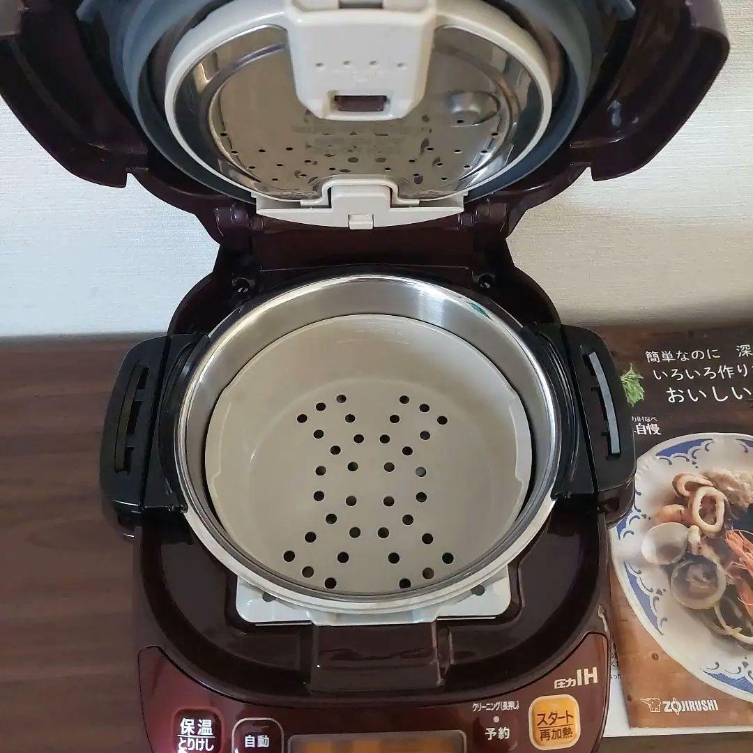 未使用近 自動圧力IH鍋 可変圧力 象印 EL-MB30 煮込み自慢 ボルドー