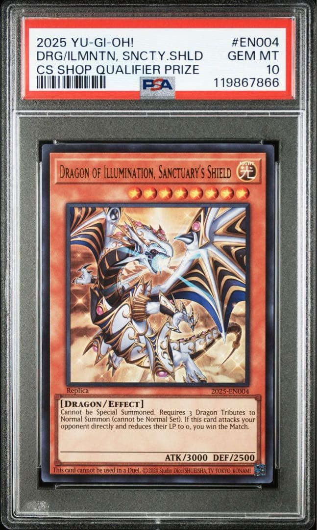 PSA10　Dragon of Illumination 日本選手権　遊戯王希少