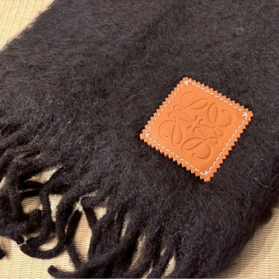 LOEWE ロエベ マフラー ブラック（黒）