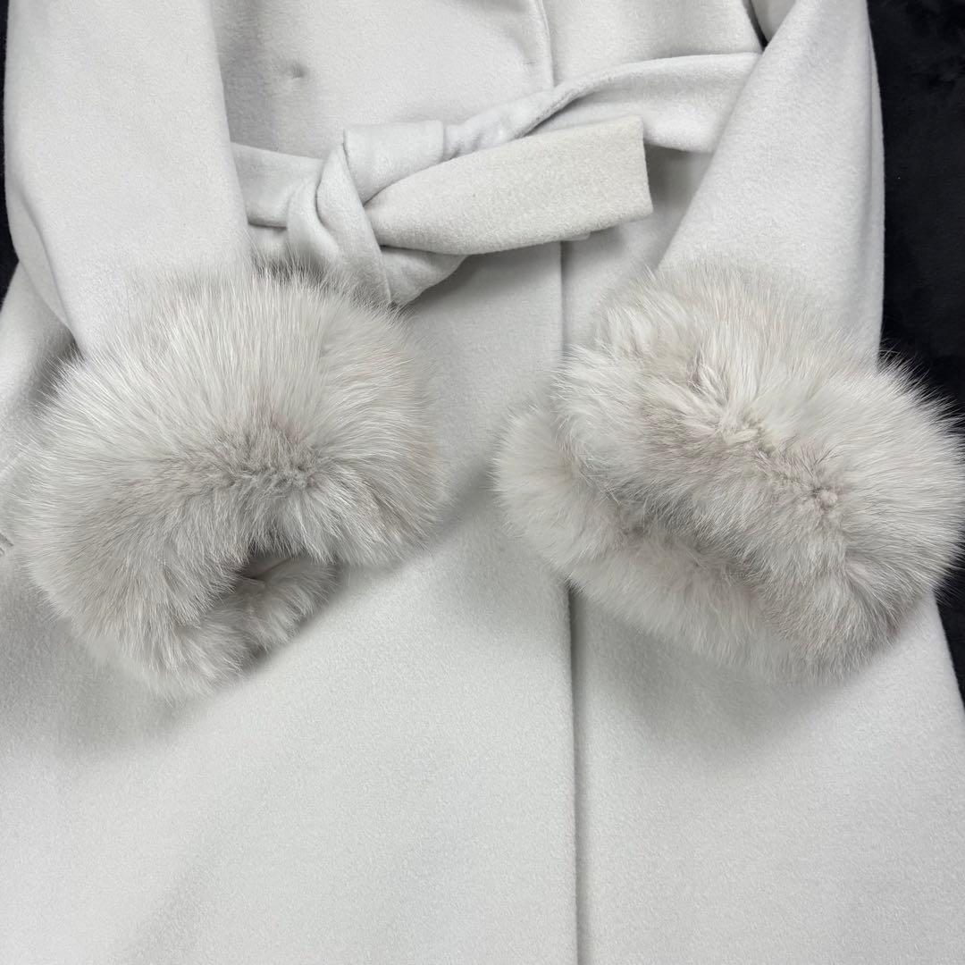 マイストラーダ✨タグ付新品未使用 フォックスファー付チェスターコート サイズ36