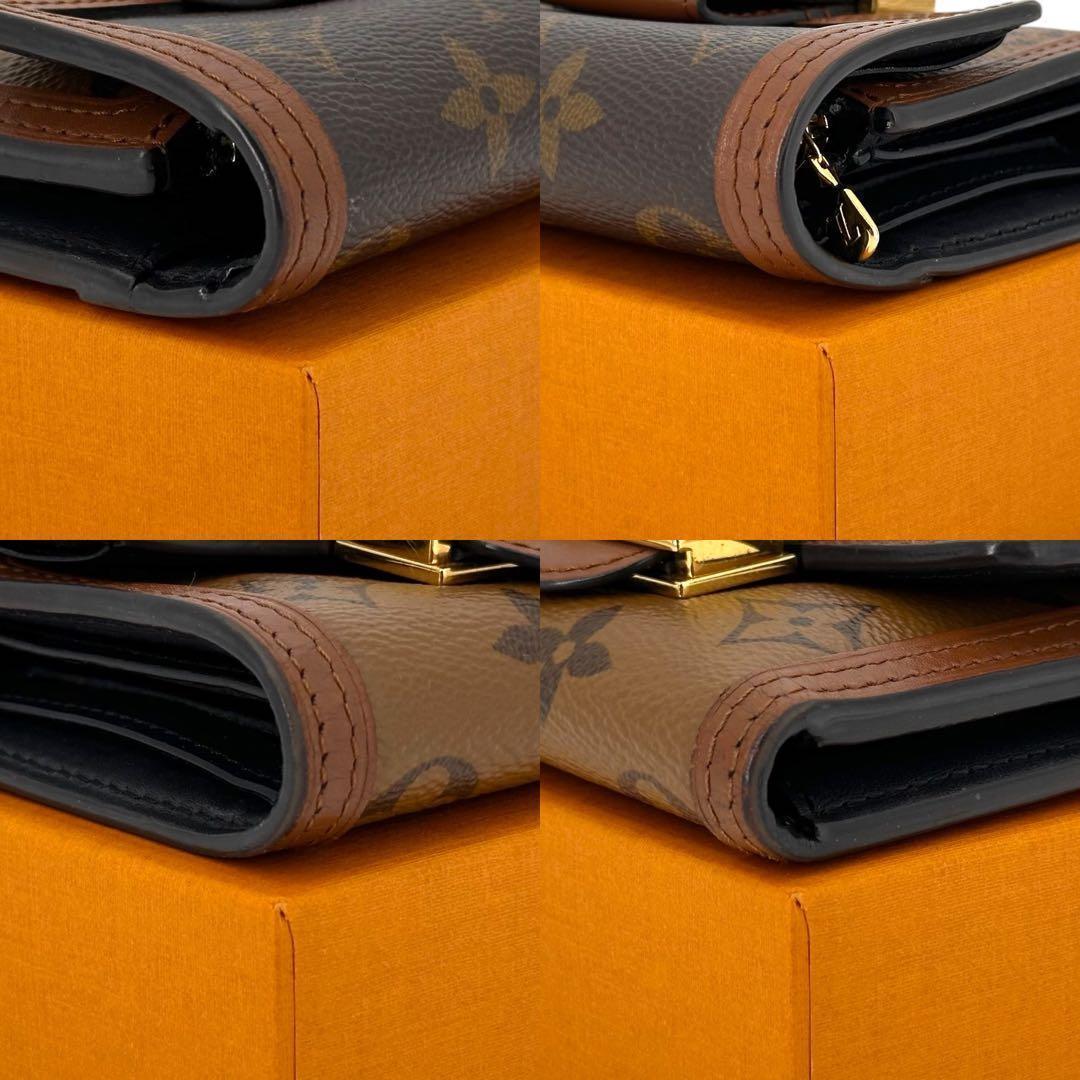 極美品　ルイヴィトン　ポルトフォイユ　ドーフィーヌ　モノグラム　リバース　財布