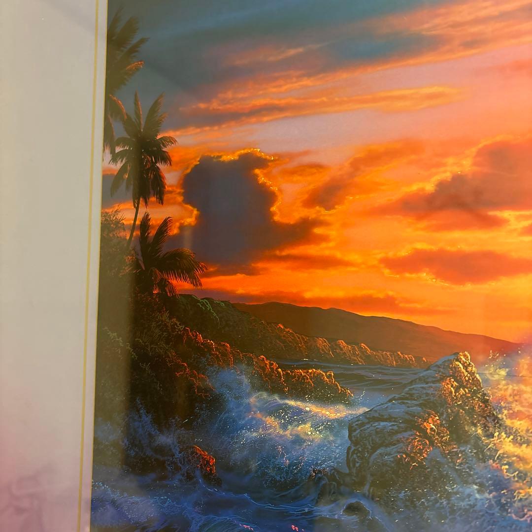 ラッセン　アイランドロマンス　 ROMANCE ポスター　額入り