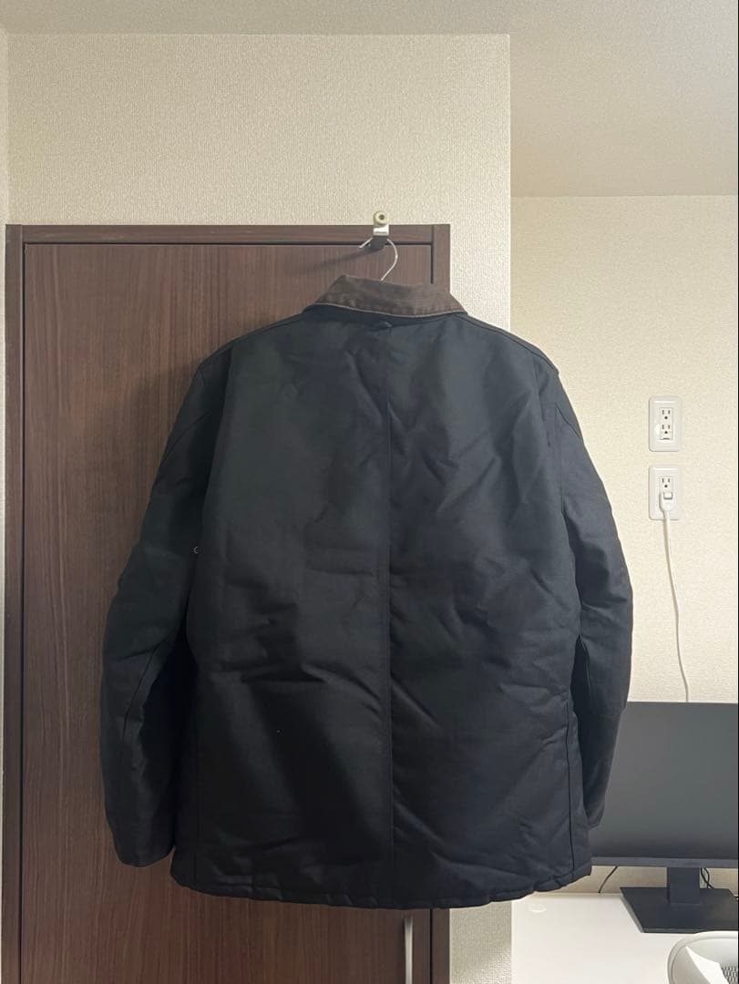 Carhartt ダック地 トラディショナルコート ブラック XL キルティング