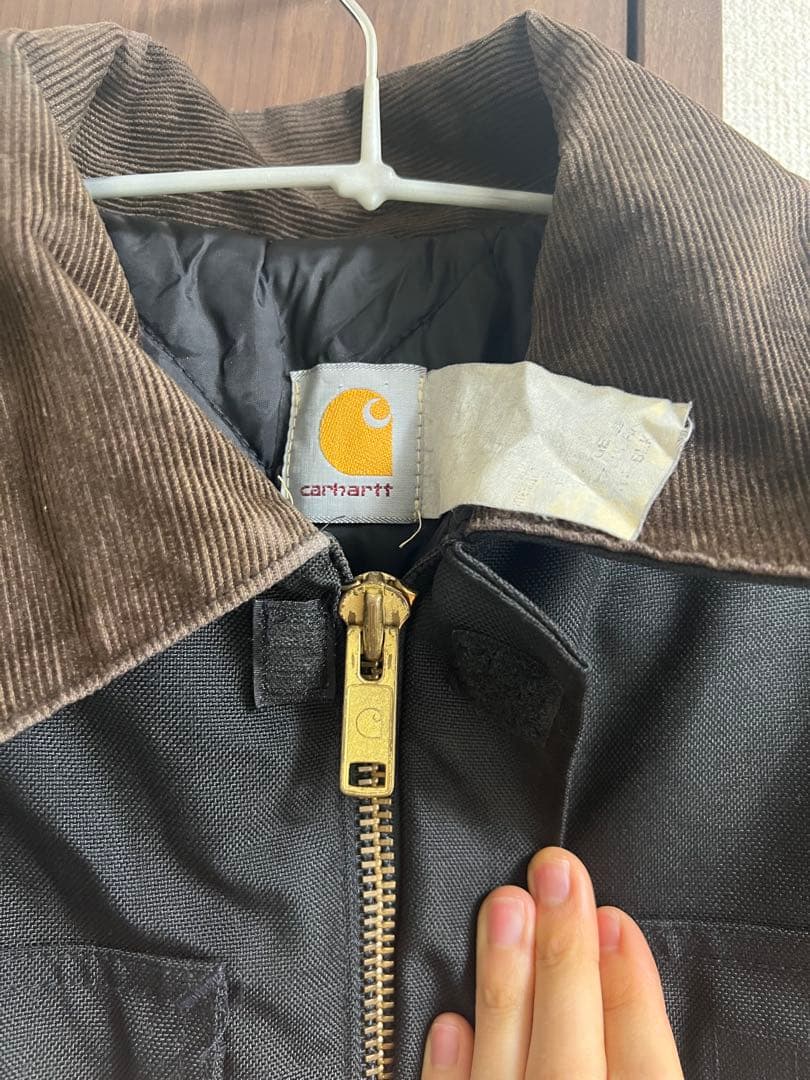 Carhartt ダック地 トラディショナルコート ブラック XL キルティング