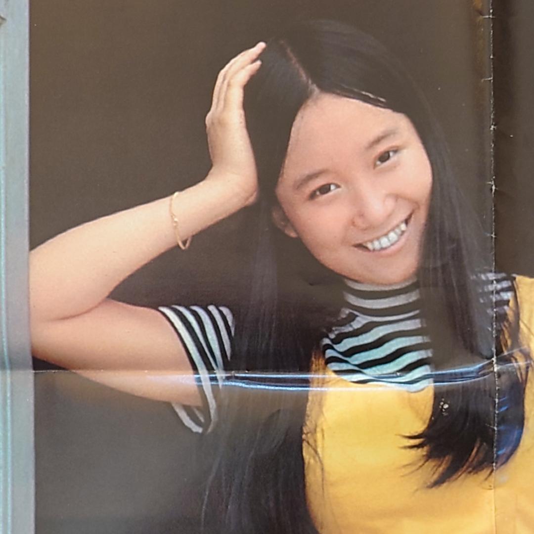 未使用品 アグネス・チャン 西城秀樹 ポスター 明星 昭和48年10月号 付録