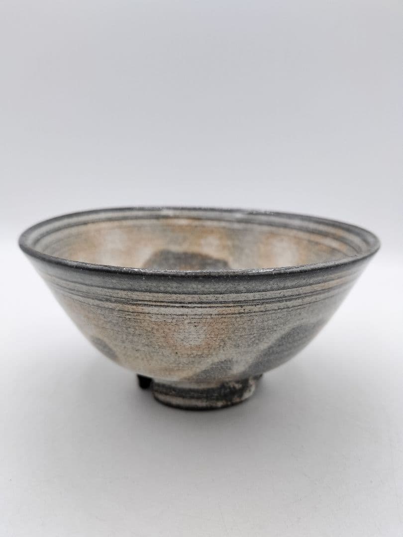 c698 数茶碗 9客 古萩 黄の瀬窯 木箱 茶道具 古物