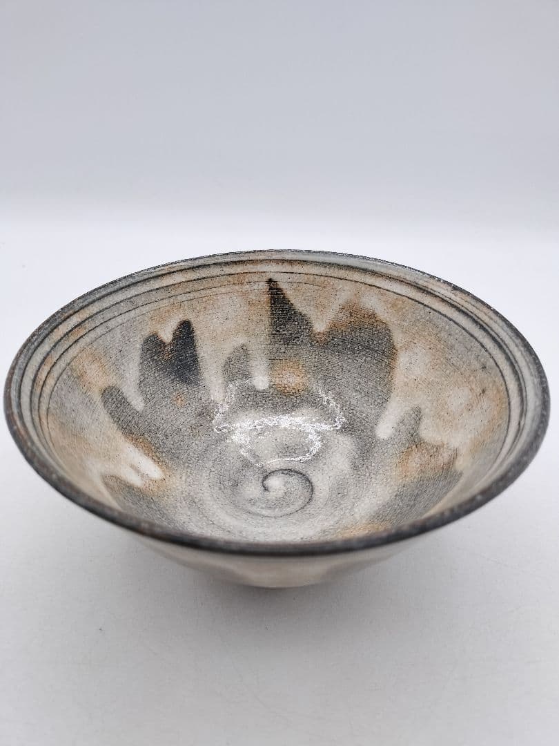 c698 数茶碗 9客 古萩 黄の瀬窯 木箱 茶道具 古物