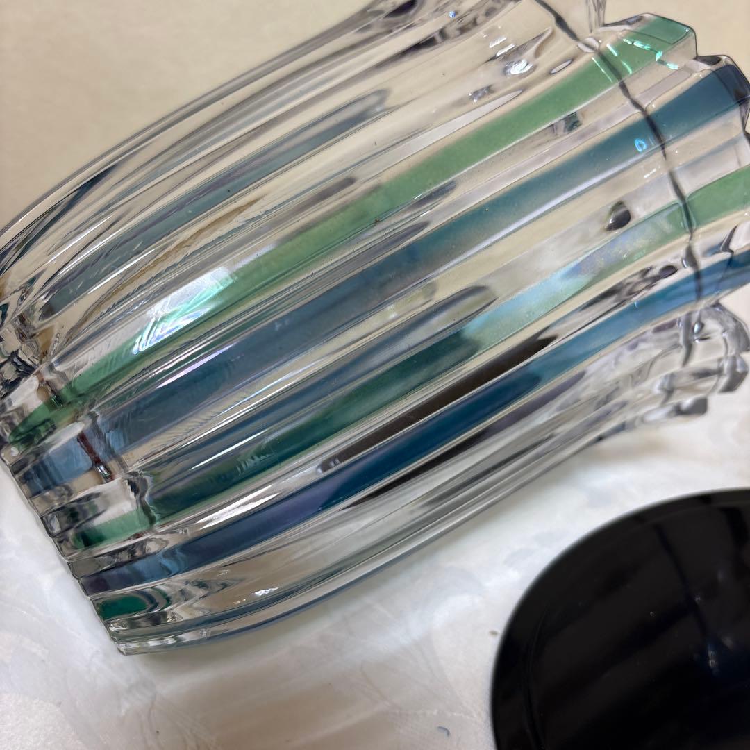 茶道具　水指　ガラス　硝子　蛍袋　未使用