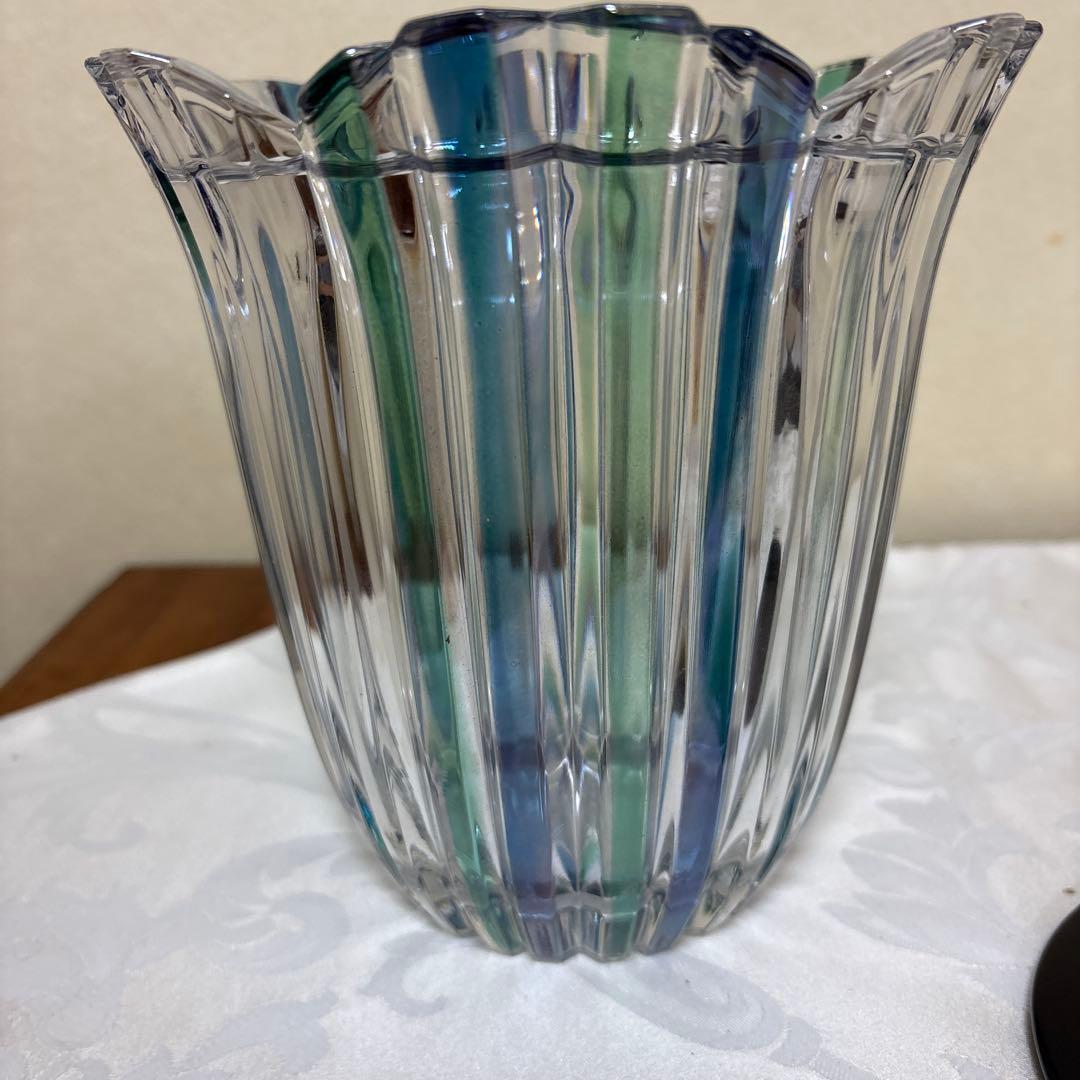 茶道具　水指　ガラス　硝子　蛍袋　未使用