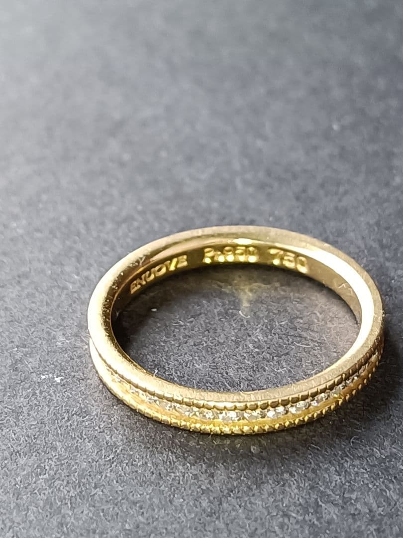 ENUOVE CERCA K18 プラチナ　リング　#10