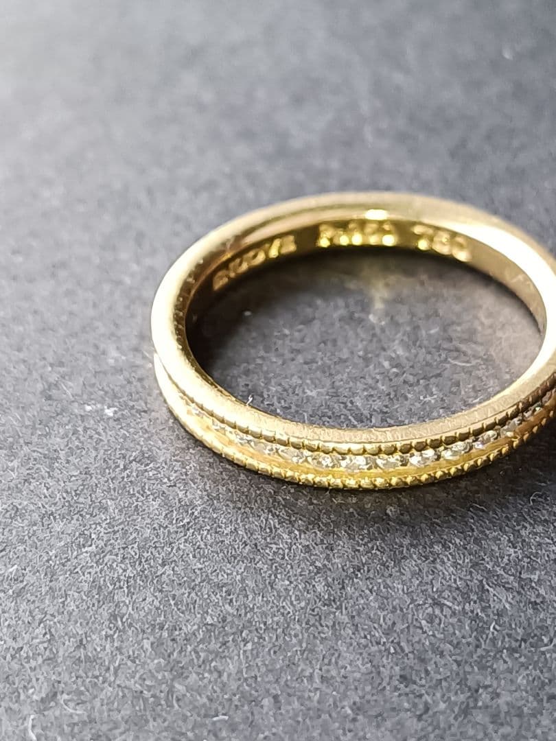 ENUOVE CERCA K18 プラチナ　リング　#10