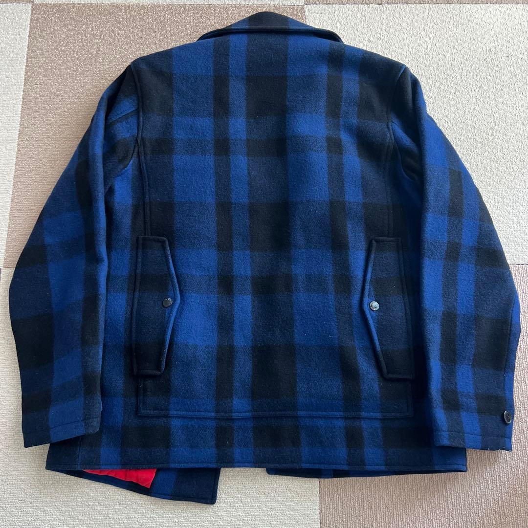 断*)様 Supreme 青・黒チェック クルーザージャケット L