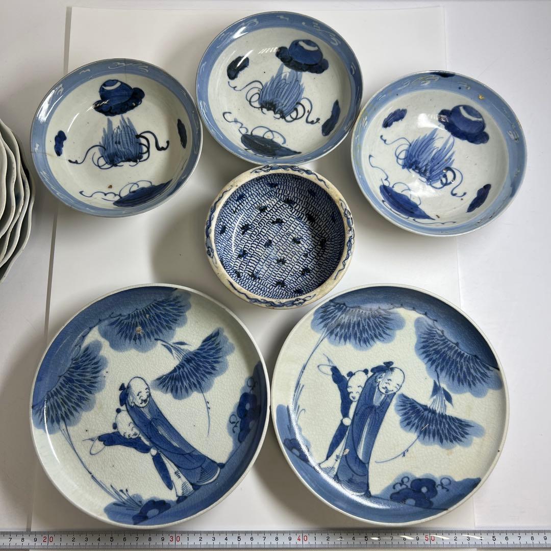 古伊万里色々　幅約12~21㎝　東Y7-1022③タニコ