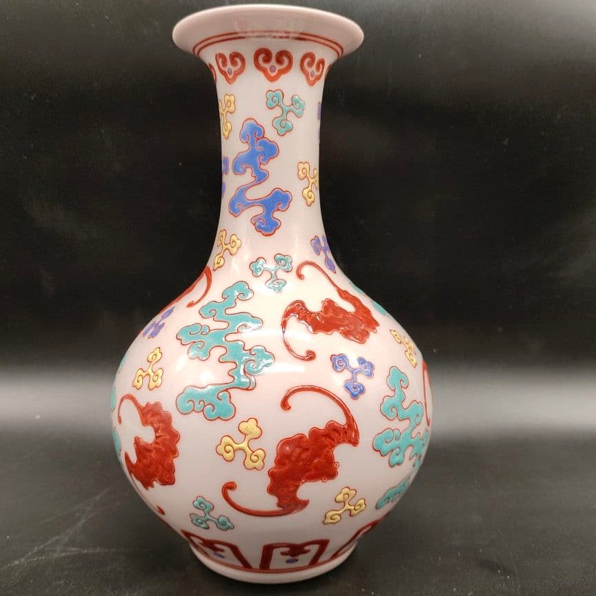 福寿瓶 応接間 玄関 本棚 博古架 景徳鎮 工芸品 置物