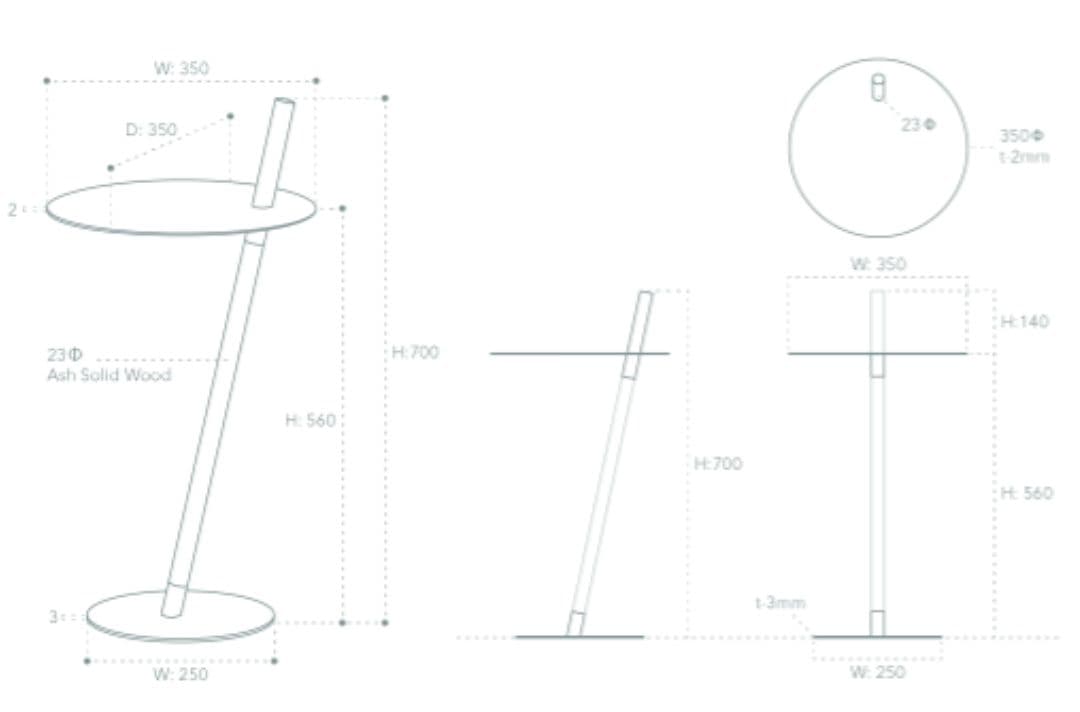 DUENDE TUBE &ROD サイドテーブル 展示品(H-SGJ04)