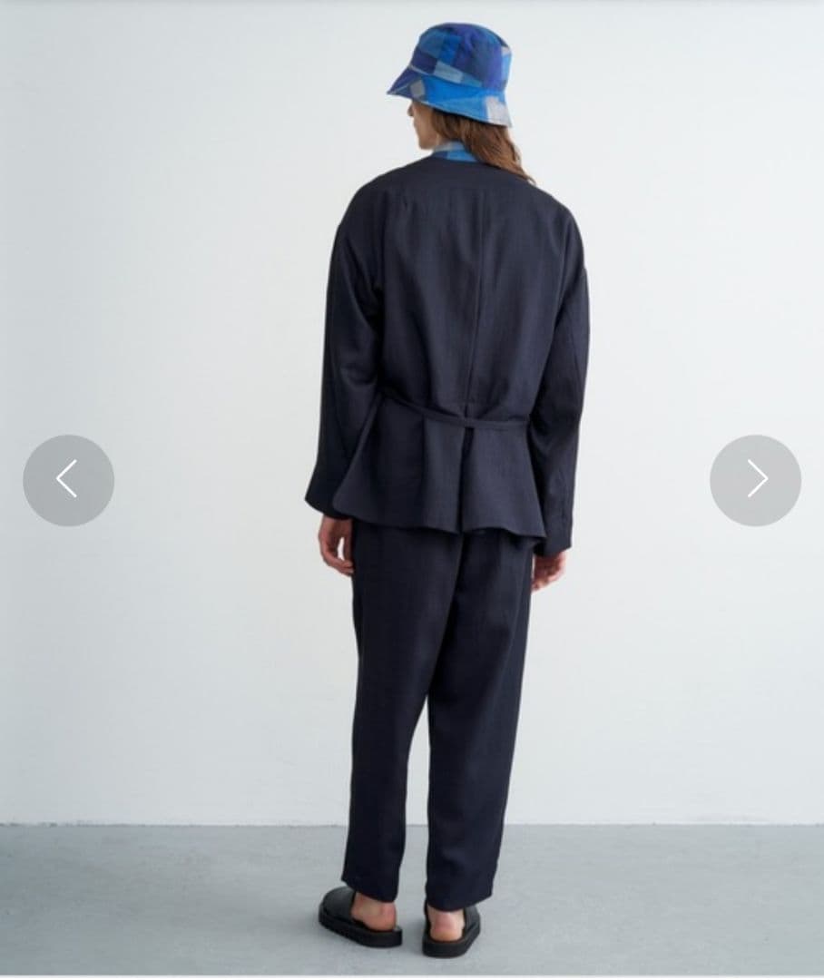 TROVE 21SS「HOUI WRAP PANTS」3 ネイビー ラップパンツ