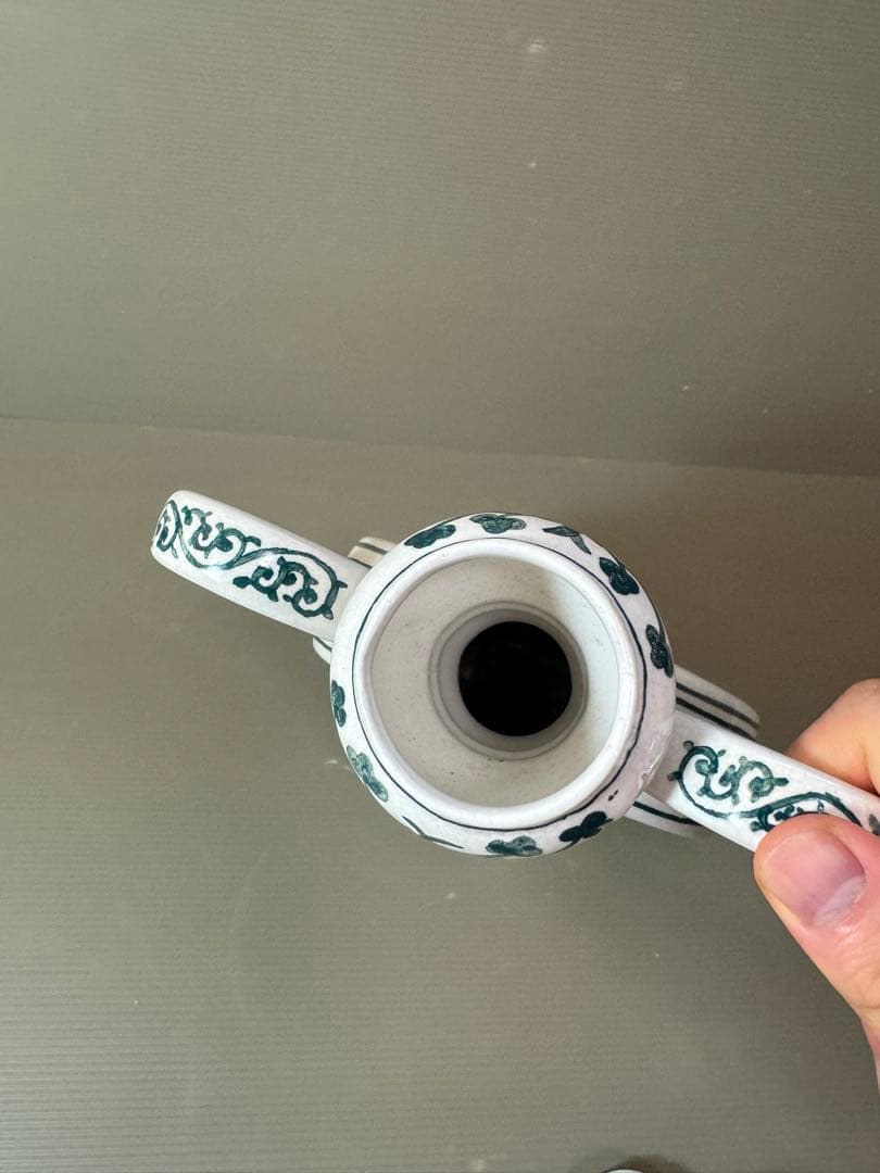 2714 中国骨董　花鳥文　壷　時代物