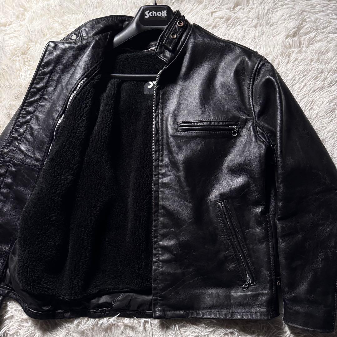タ*0様 【米国製】schott ライダースジャケット　シングル　641 本革