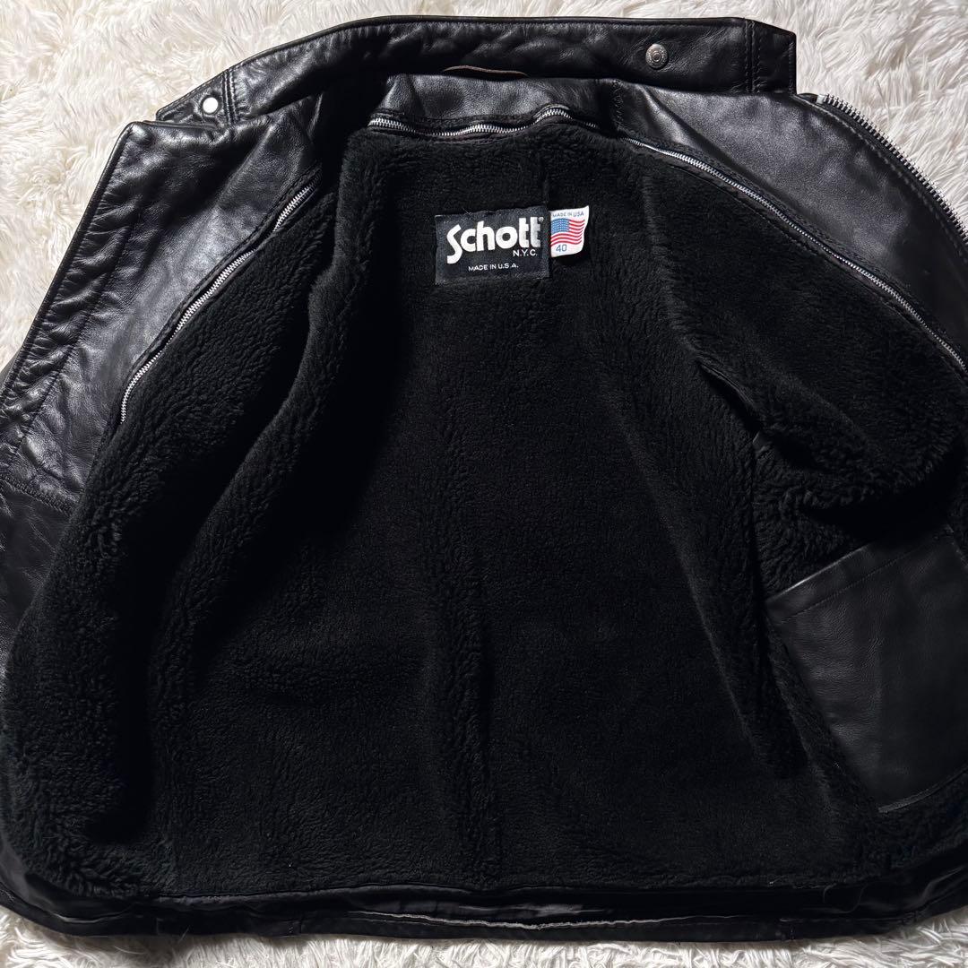 タ*0様 【米国製】schott ライダースジャケット　シングル　641 本革