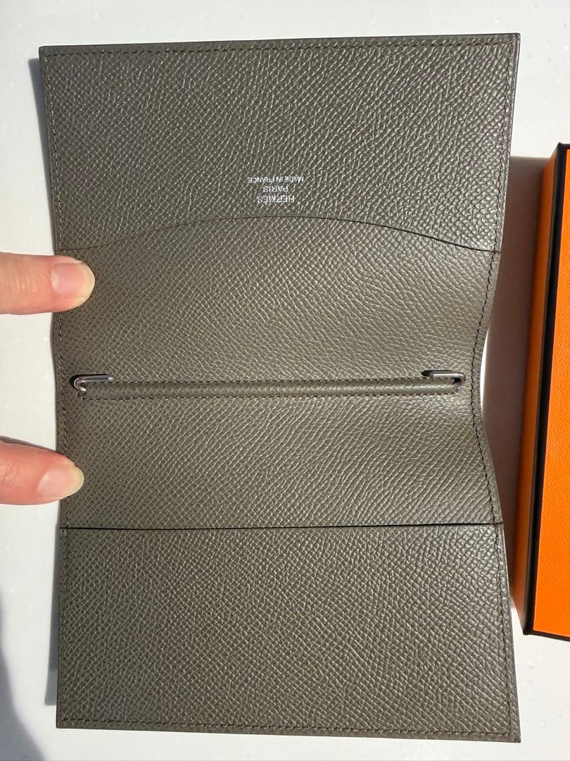 エルメス AGENDA GM グリ・エタン　手帳カバー