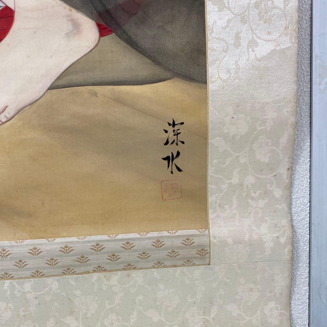 ☆春画　浮世絵　大皿35.5㎝　共箱付　春画掛軸☆