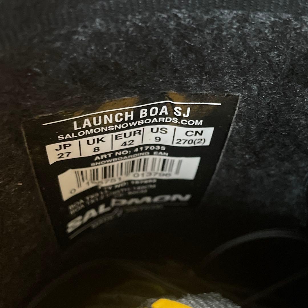 【美品】SALOMON スノーボードブーツ LUNCH BOA SJ 27cm
