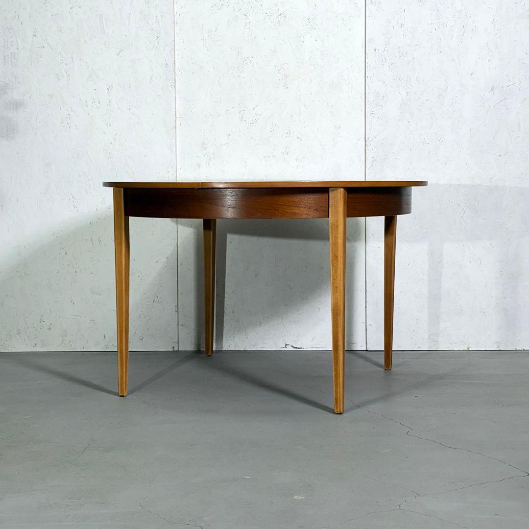 イギリスビンテージ チークラウンド エクステンションテーブル(302)