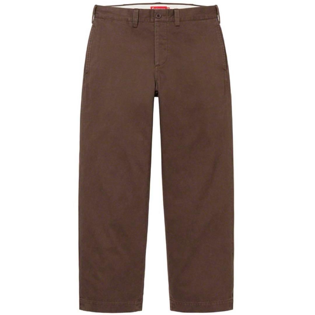 パンツ SUPREME PIN UP CHINO BROWN