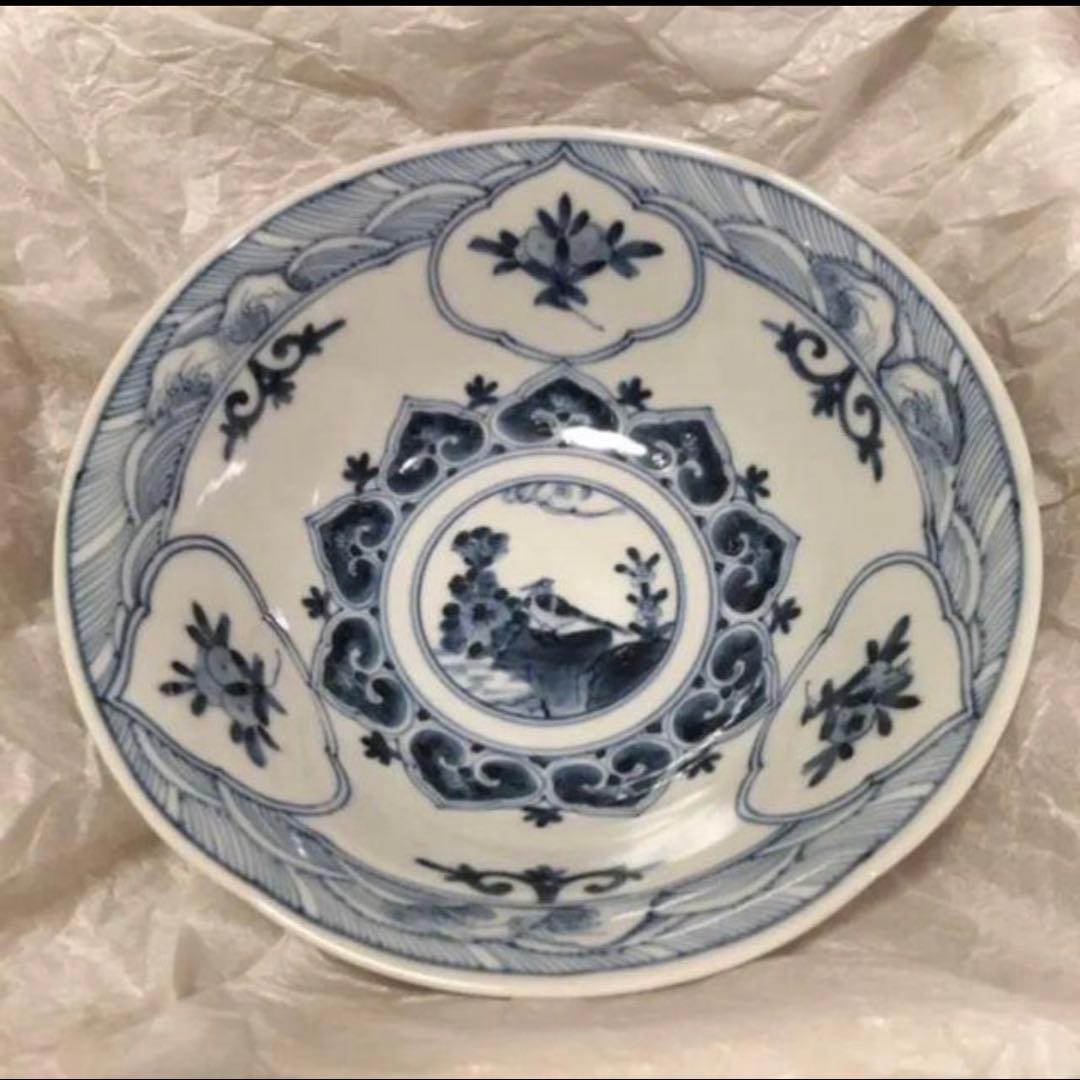 宮内庁御用達！山本長左作 九谷焼 桐箱入鉢 瑞花花鳥文