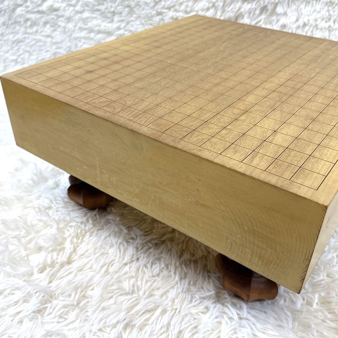 将棋盤　足つき　脚つき　へそあり　囲碁盤 蛤　那智黒　36号