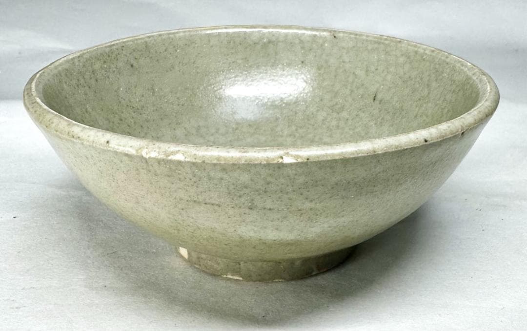 宋時代 龍泉窯青磁茶碗 時代品 伝世品焼物 歴史唐物 ウブ品 WWTT001