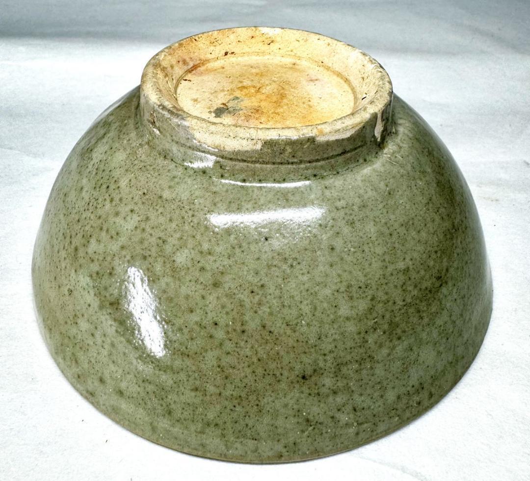 宋時代 龍泉窯青磁茶碗 時代品 伝世品焼物 歴史唐物 ウブ品 WWTT001