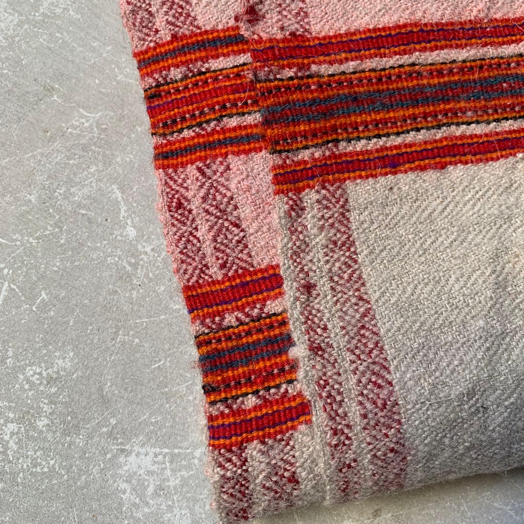 antique vintage ヒマラヤ　ウール　ブランケット　②