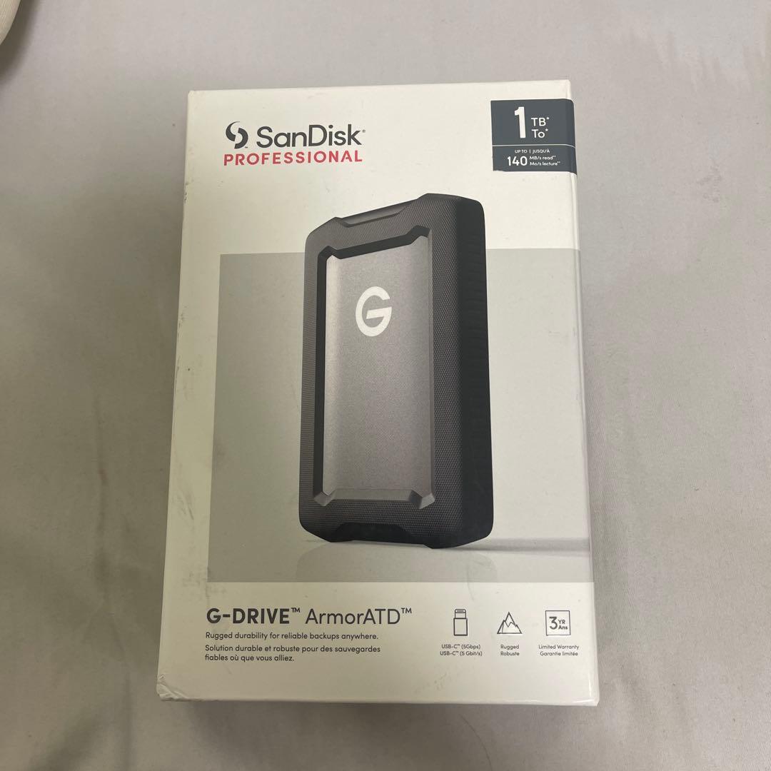 外付けハードディスク・ドライブ SanDisk G-DRIVE ArmorATD 1TB
