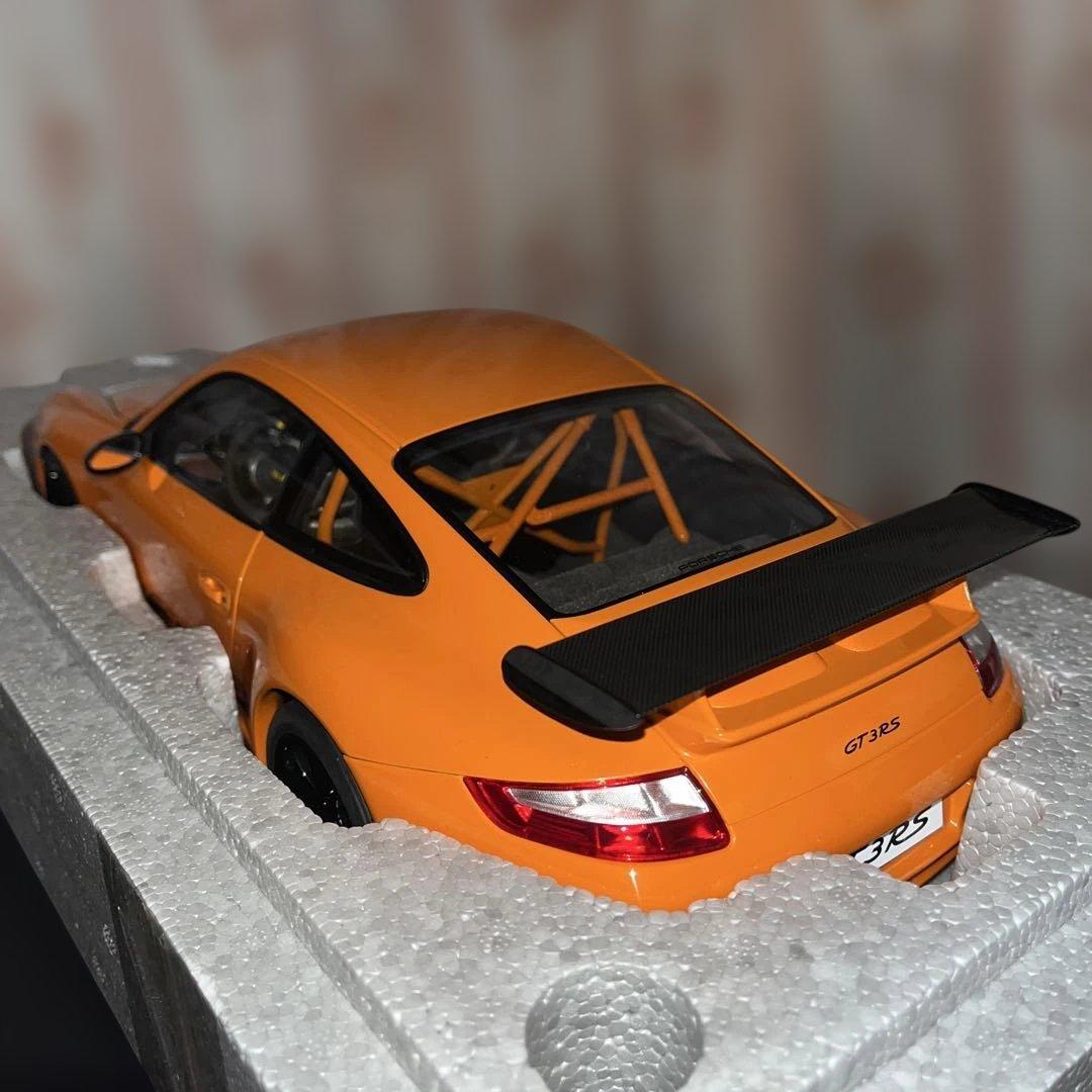 【絶版】1/12 オートアート，ポルシェ911 GT3 RS オレンジ