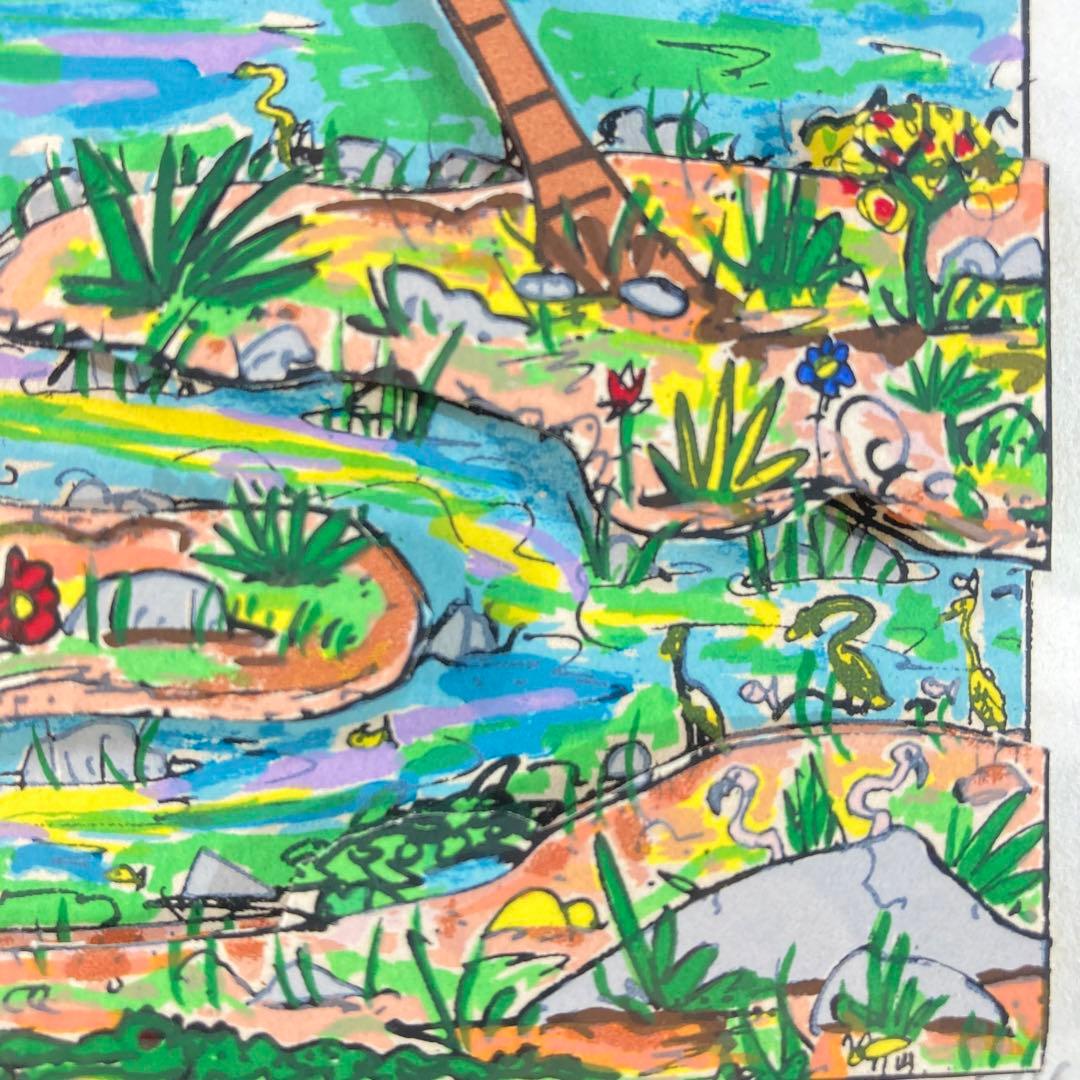 【真作保証】ジェームズ・リジィ3Dシルクスクリーン 直筆サイン 版画 アート