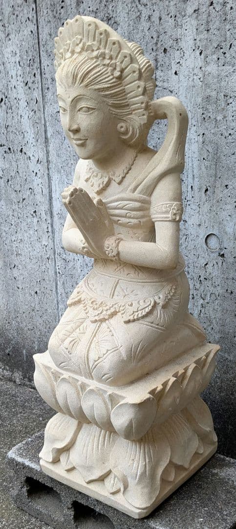 一都三県限定販売　ガネーシャ　バリニーズカップル　バリ　石像　アジアンインテリア