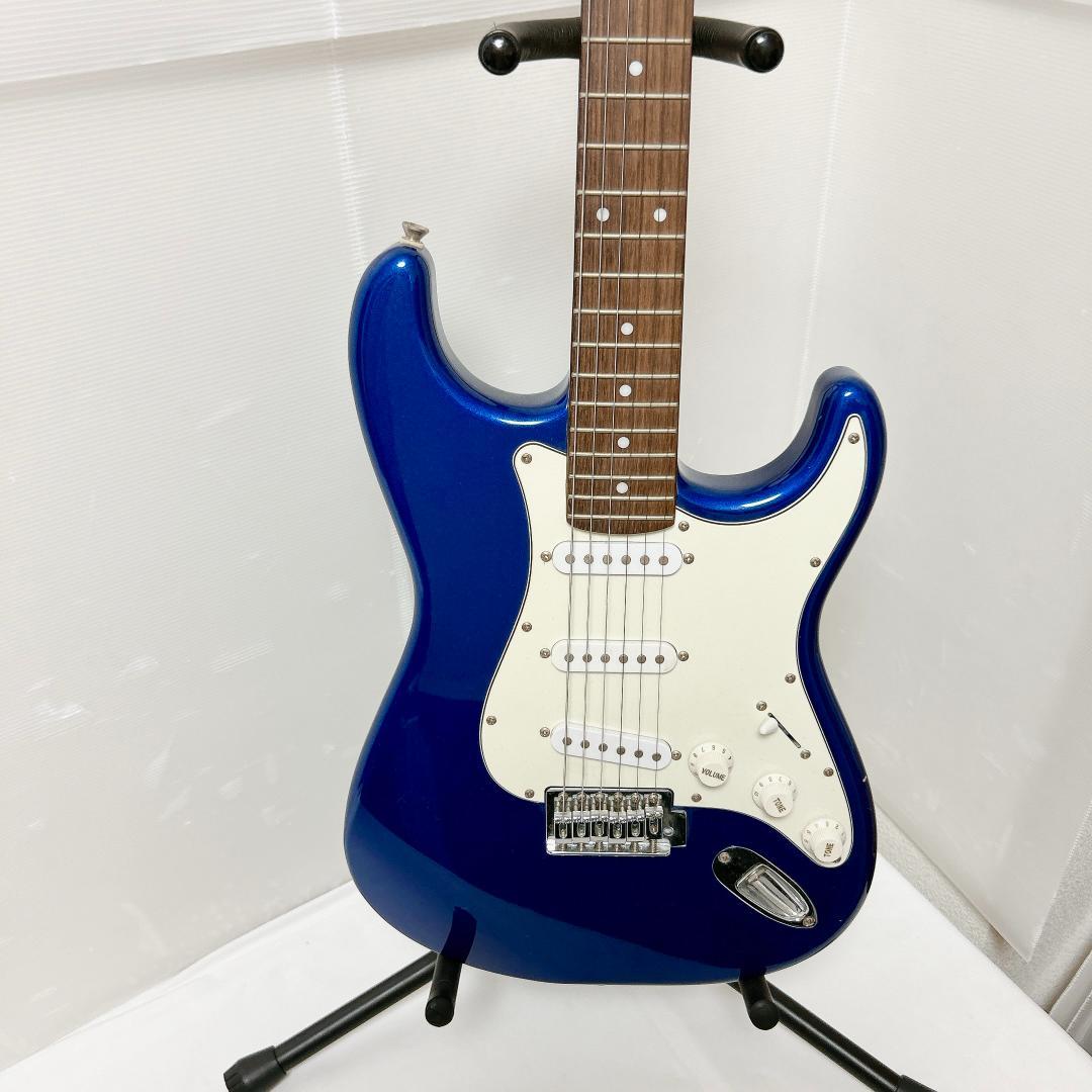 美品 Photogenic 初心者向けギター ストラトキャスター ブルー 青