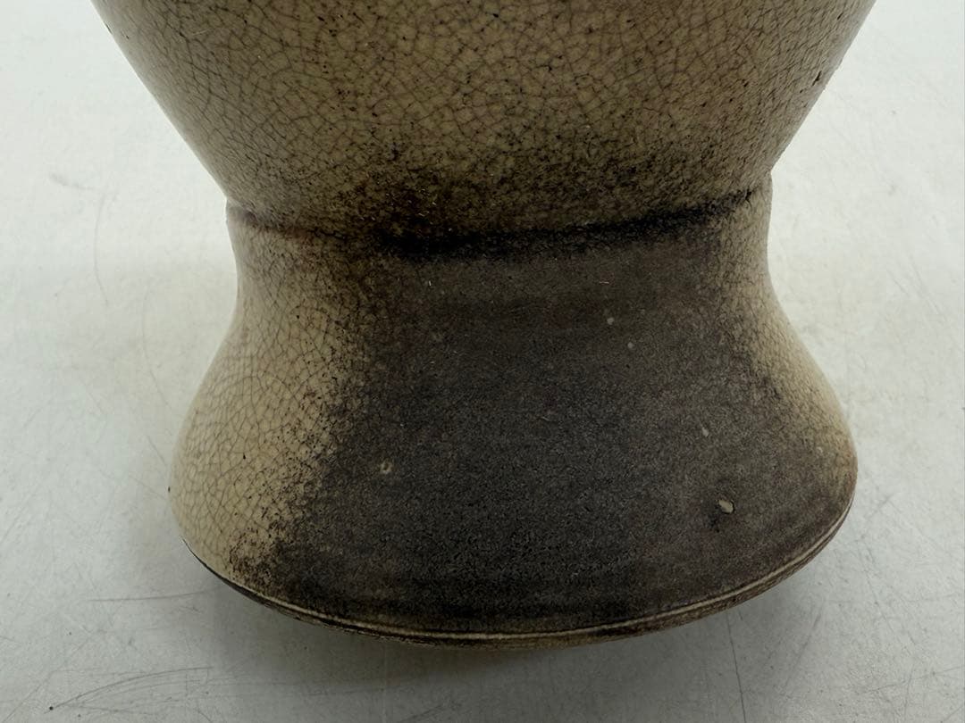 中国　清時代　白磁　雙耳瓶　送料込み251114